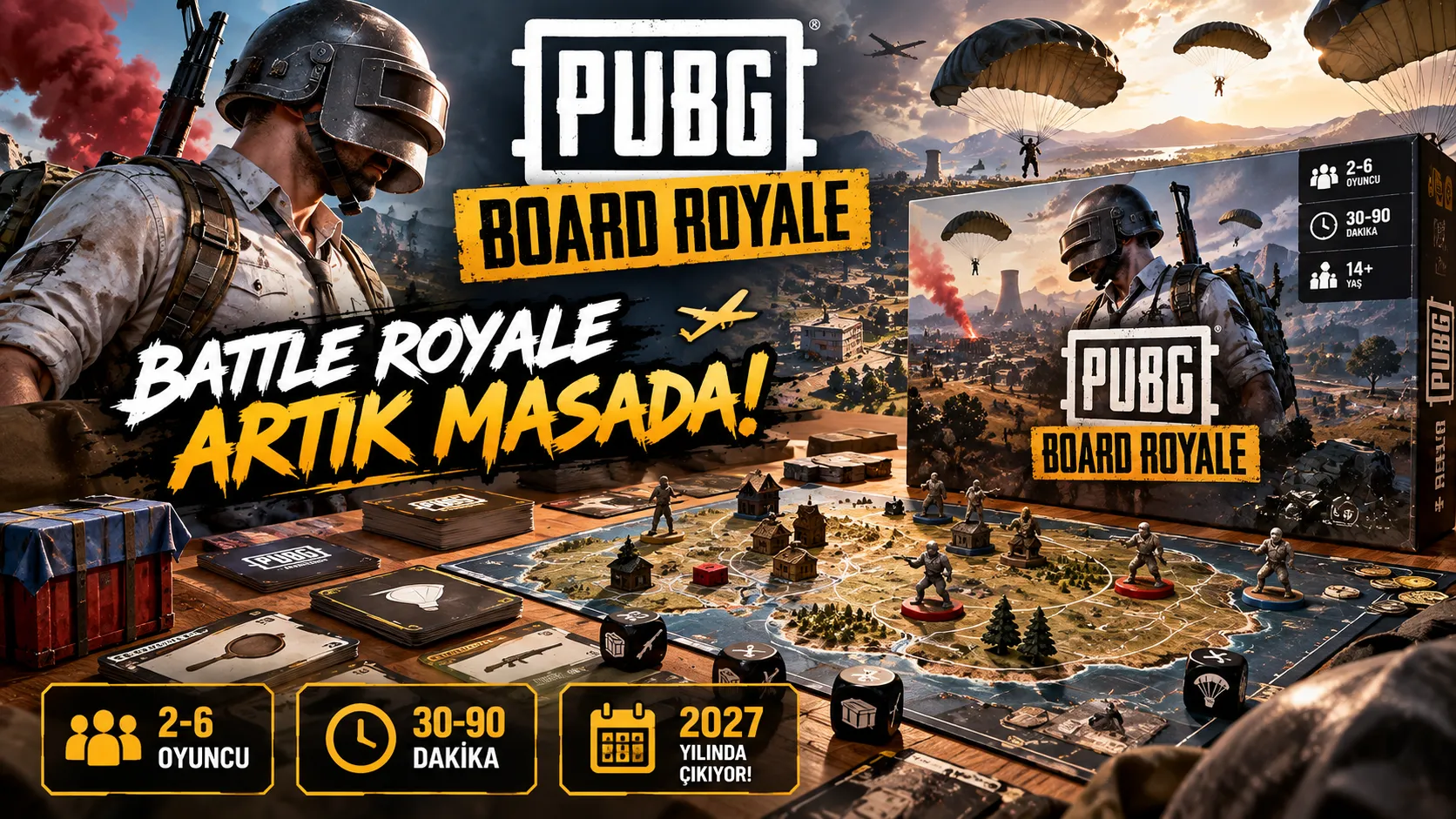PUBG: Board Royale Duyuruldu! PUBG'nin Kutu Oyunu 2027'de Geliyor