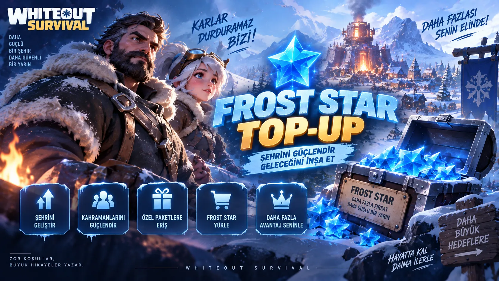 Whiteout Survival Frost Star Top-Up Nasıl Yapılır? Yükleme Rehberi 2026