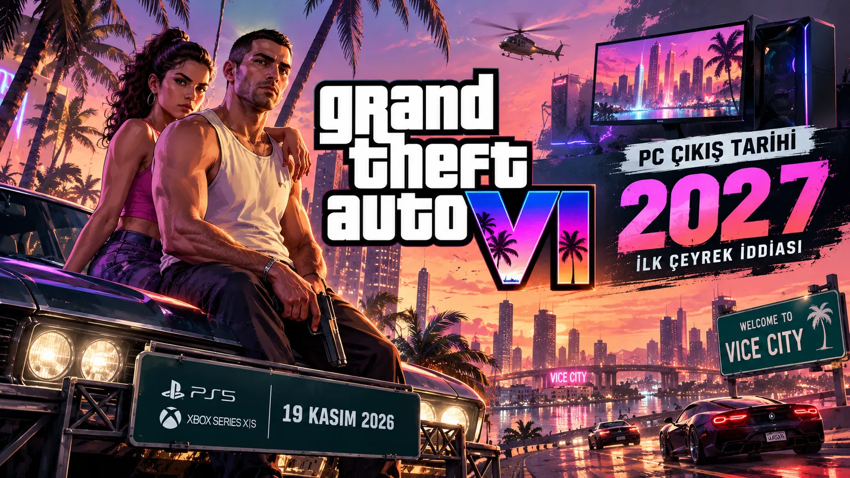 GTA 6 PC Çıkış Tarihi Sızdırıldı! Oyuncular 2027'de Vice City'ye Dönebilir