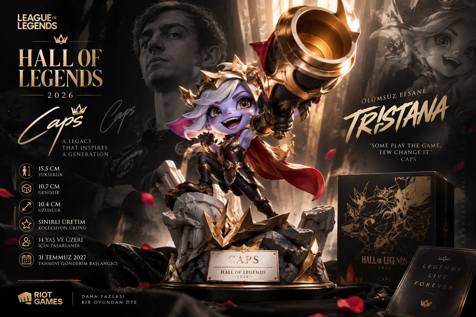 Caps İçin Özel Tristana Figürü Duyuruldu: Hall of Legends 2026 Koleksiyonuna Katıldı