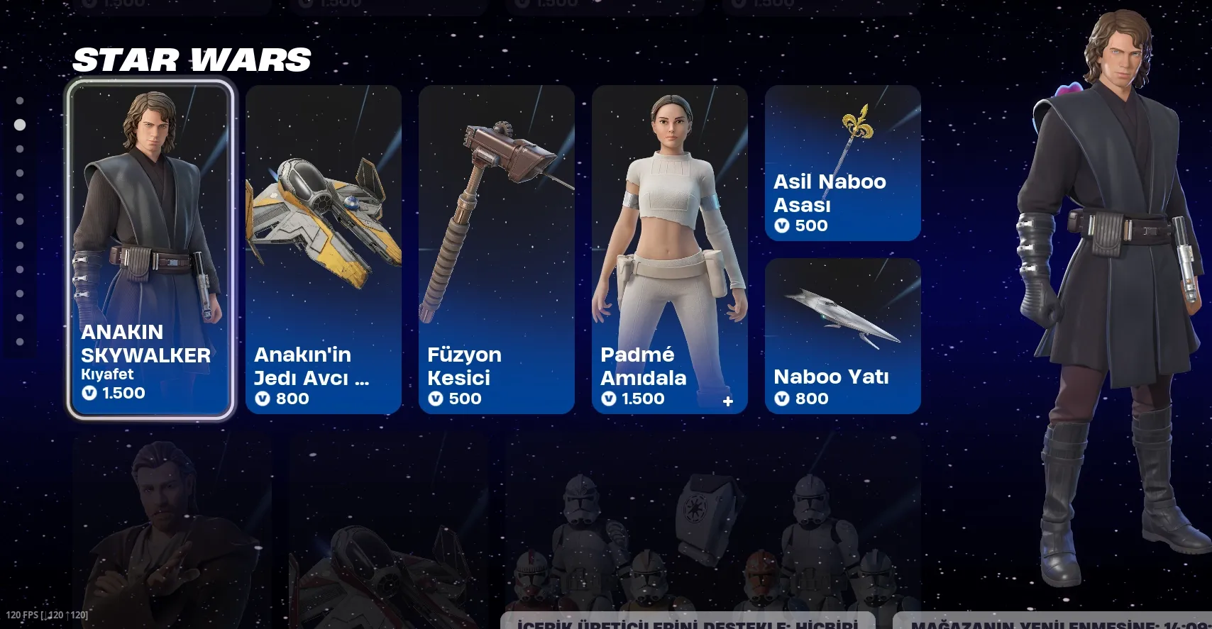 Star Wars Kostümleri Tekrardan Fortnite'a Döndü!