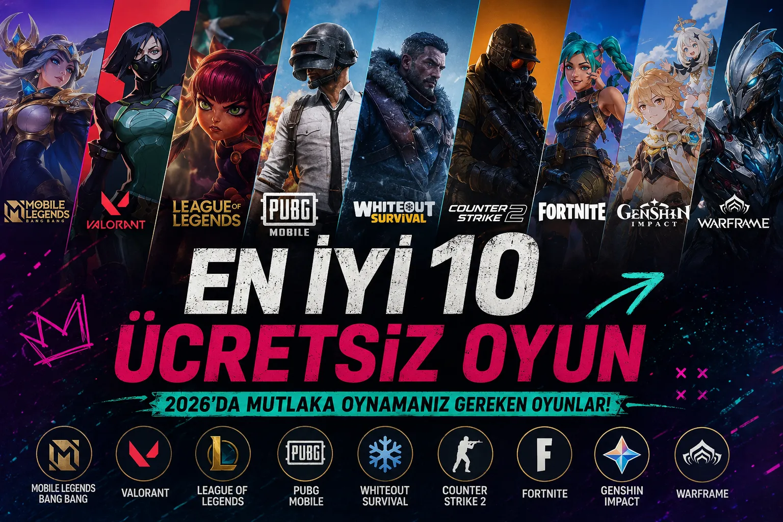2026'da Oynayabileceğiniz En İyi 10 Ücretsiz Oyun