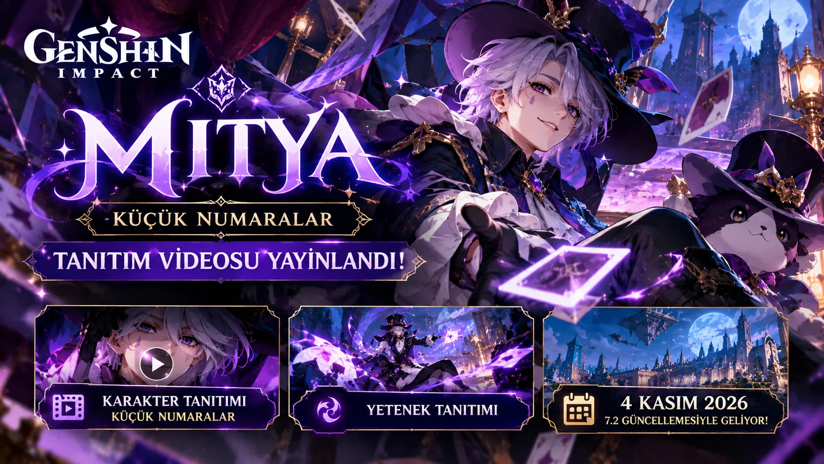 Genshin Impact Mitya Tanıtım Videosu Yayınlandı! Küçük Numaralar ile Sahneye Çıktı