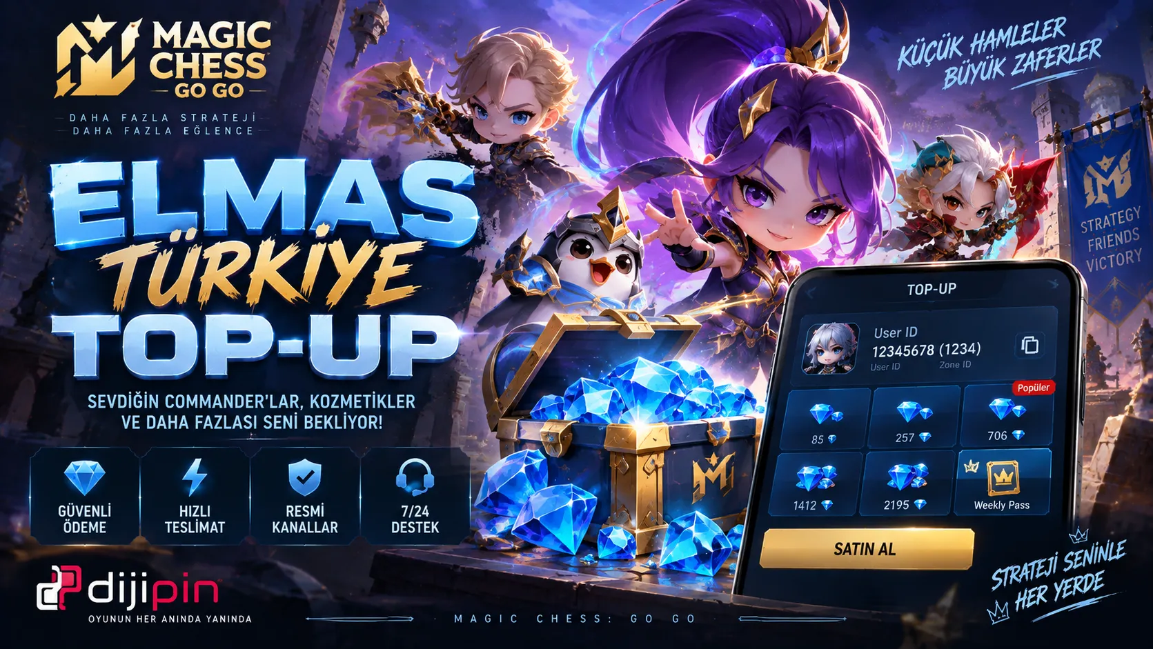 Magic Chess: Go Go Elmas Türkiye Top-Up Nasıl Yapılır? 2026 Rehberi
