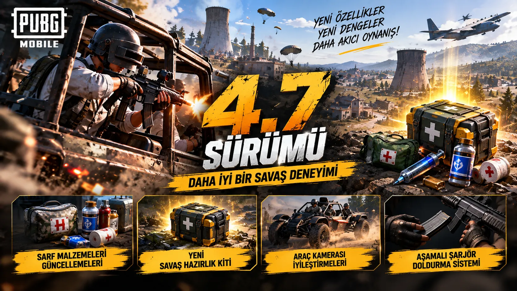 PUBG Mobile 4.7 Güncellemesi Beta Testine Çıkıyor: Yeni Özellikler Açıklandı